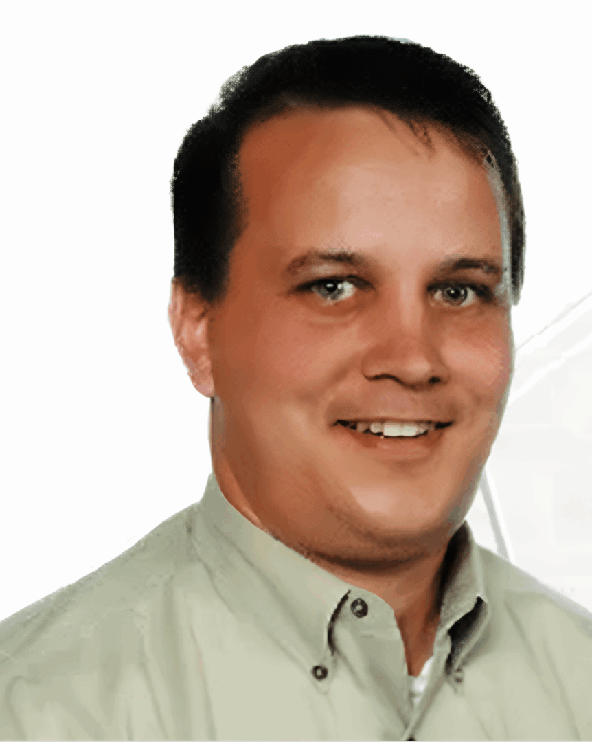 Portrait of a man with short hair